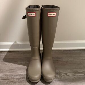 Hunter Grey Tall Boots